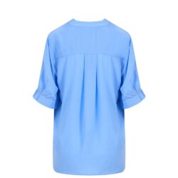 Coster Copenhagen bluse Short sleeve shirt - 242-1268 - Bright sky blue 503 (1)