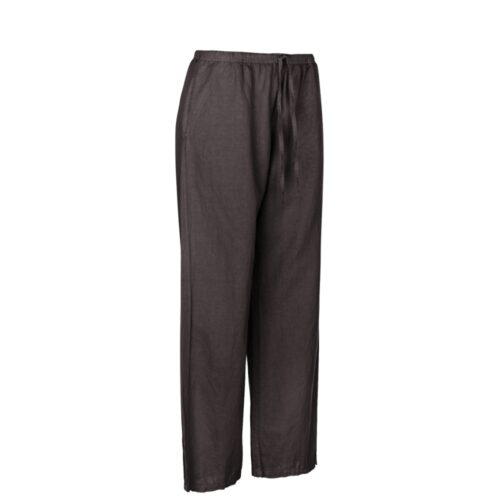 Luxzuz hør bukser Elilin Pants– 3063-1818 – Choco Lux brun mørkebrun