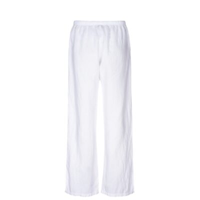 Luxzuz hør bukser - Elilin (Hvid) Luxzuz hør bukser Elilin Pants– 3063-1018 – Hvid