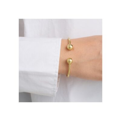 Alternative view of Pure by Nat armring med kugler - 40660 (Guld)