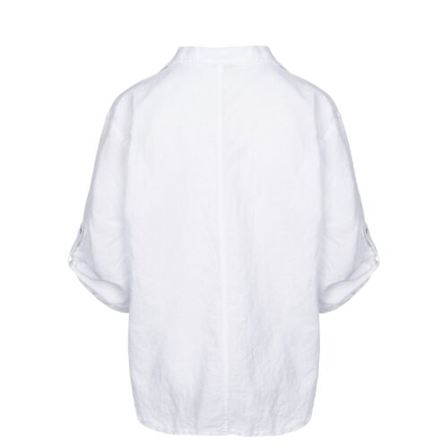 Luxzuz hør bluse Siwaia Blouse - 7231-1818 - White Hvid