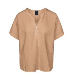 Luxzuz hør bluse Helily Blouse – 7229-1818 – Irish Cream brun