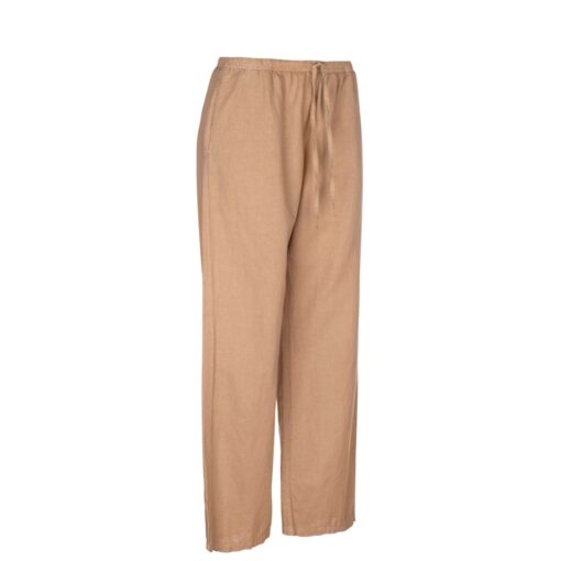 Luxzuz hør bukser Elilin Pants– 3063-1818 – Irish Cream brun lysebrun