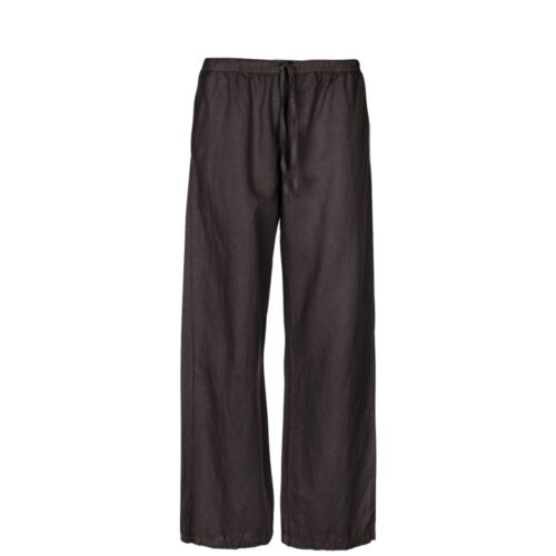 Luxzuz hør bukser Elilin Pants– 3063-1818 – Choco Lux brun mørkebrun