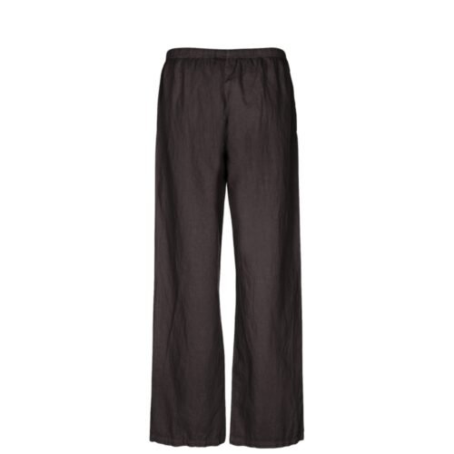 Luxzuz hør bukser Elilin Pants– 3063-1818 – Choco Lux brun mørkebrun