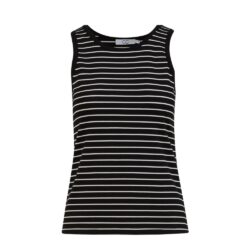 CC Heart FAYE stripe top - CCH1013 - BlackWhite stripes