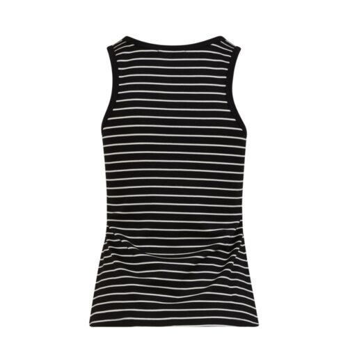 CC Heart FAYE stripe top - CCH1013 - BlackWhite stripes