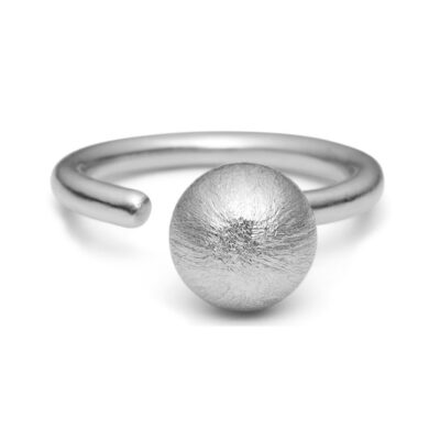 Pure by Nat fingerring m. kugle – 48103 (Sølv)