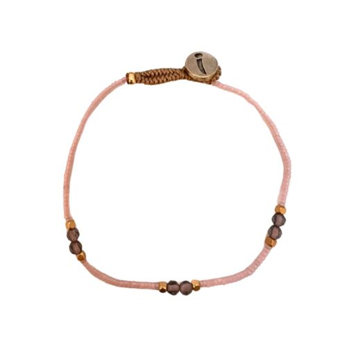 Ibu Jewels Armbånd Lullu Bold (Rosa/Guld)