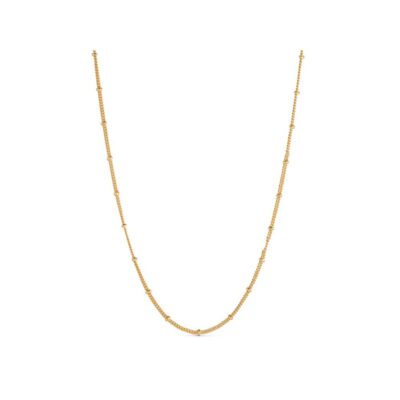 Pure by Nat lang kæde m. knuder - 31800 (Guld)