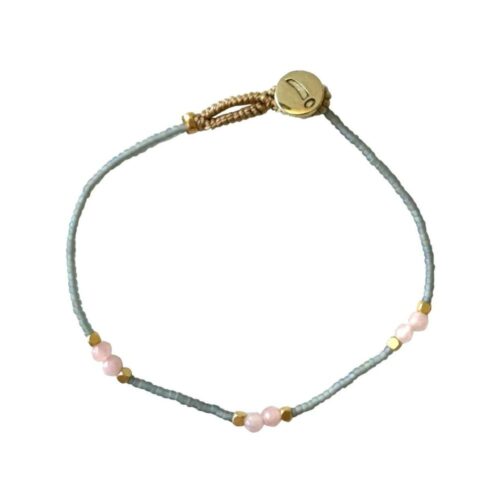 Ibu Jewels Armbånd Lullu Bold (Rosa/Grå)