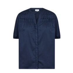 Levete Room bluse LR-Isla Solid 111 - 301121 - L299 Navy