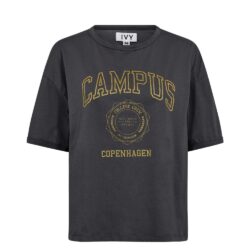 IVY Copenhagen t-shirt IVY-Campus Glitter Tee - I235049 - Rock Grey