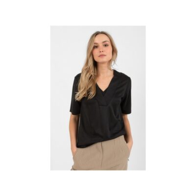 Coster Copenhagen top – V-neck dollar (Sort) - Billede 3