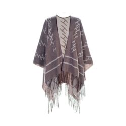 Hést strik poncho – London (Brun)