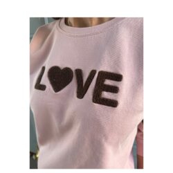 Lulu's Love sweatshirt Sweat shirt Love – sweat Love – soft Rose/Brown Brun