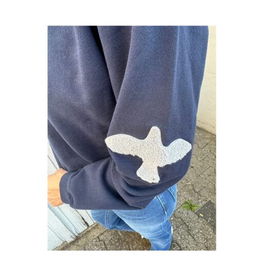 Lulu's Love sweatshirt Sweat shirt Angel – Is-Angel s – Navy/Grey Grå