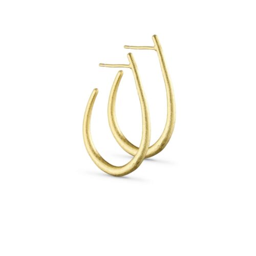 Pure by Nat øreringe Dropshaped earrings - 45735 - Guld