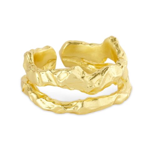 Pure by Nat dobbel ring Double Ring - 48277 - Guld