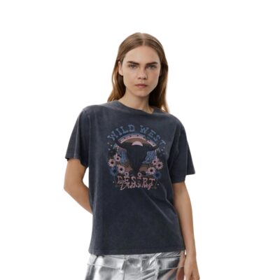 Sofie Schnoor t-shirt ZenaSW – S243411 – stone washed black