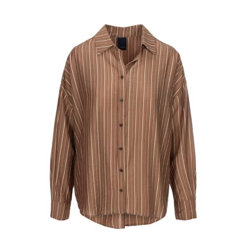 Luxzuz One Two skjorte Sidono Shirt - 7748-2671 - 770 Woodsmoke Brun