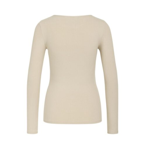 La Rouge langærmet T-shirt – Lisa (Sand)