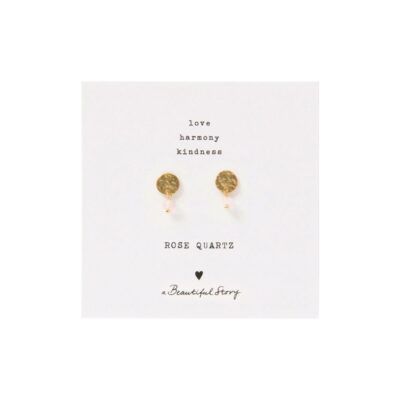 A Beautiful Story Øreringe - Mini Coin Rose (Guld)