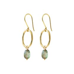 A Beautiful Story Øreringe – Graceful Labradorite (Guld)