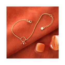 A Beautiful Story armbånd - Careful Carnelian (Guld)