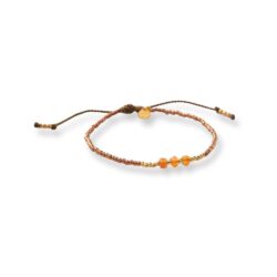 A Beautiful Story armbånd – Decent Carnelian (Guld)