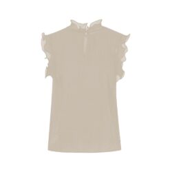 Coster Copenhagen Top - with ruffles (Råhvid)