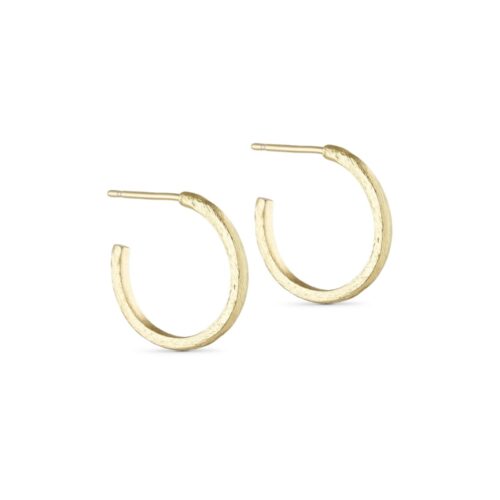 Pure by Nat runde øreringe Earring - 45797 - Goldplated