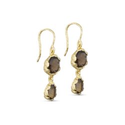 Joanne Hook Pure by Nat øreringe med kvarts Earrings W. Gemstones – 45865 – Goldplated Guld