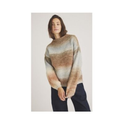 Luxzuz strik sweater – Kiki Knit (Lysegrøn mix) - Billede 2