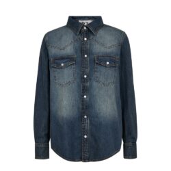 Ivy Copenhagen denim skjorte IVY-Ora Denim Shirtr Wash Melilla - I235196 - Denim Blue