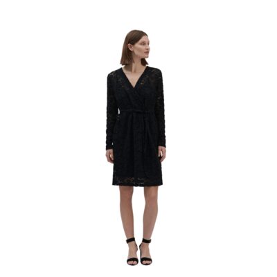 Rosemunde blonde kjole Delicia wrap dress – W0968-010 – Black Sort