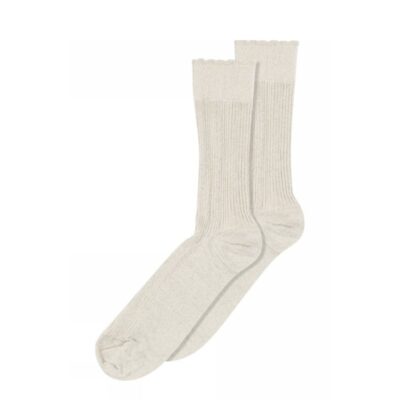 MP Denmark glitter strømper - Julia glitter socks – 59542 - Champagne