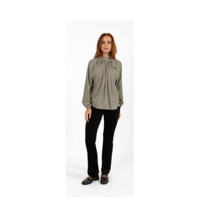 Coster Copenhagen skjorte  (Støvet grøn/Sort) - Billede 4