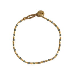 Ibu Jewels Armbånd Lulu Maxie-DT04 (Grå/Guld)