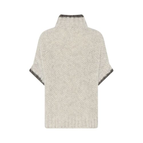 La Rouge strik vest - Sussi Boucle (Creme)