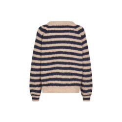 Lollys Laundry strik cardigan - NovaLI (MørkeblåCreme)