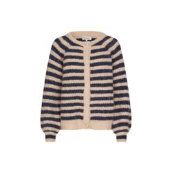 Lollys Laundry strik cardigan - NovaLI (MørkeblåCreme)