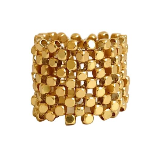 Ibu Jewels Ring Mesh RDD (Guld)