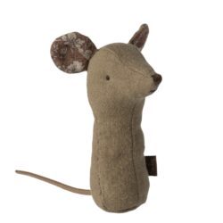 Maileg rangle - Lullaby friends, Mouse rattle – 16-4705-01 - Light Umber