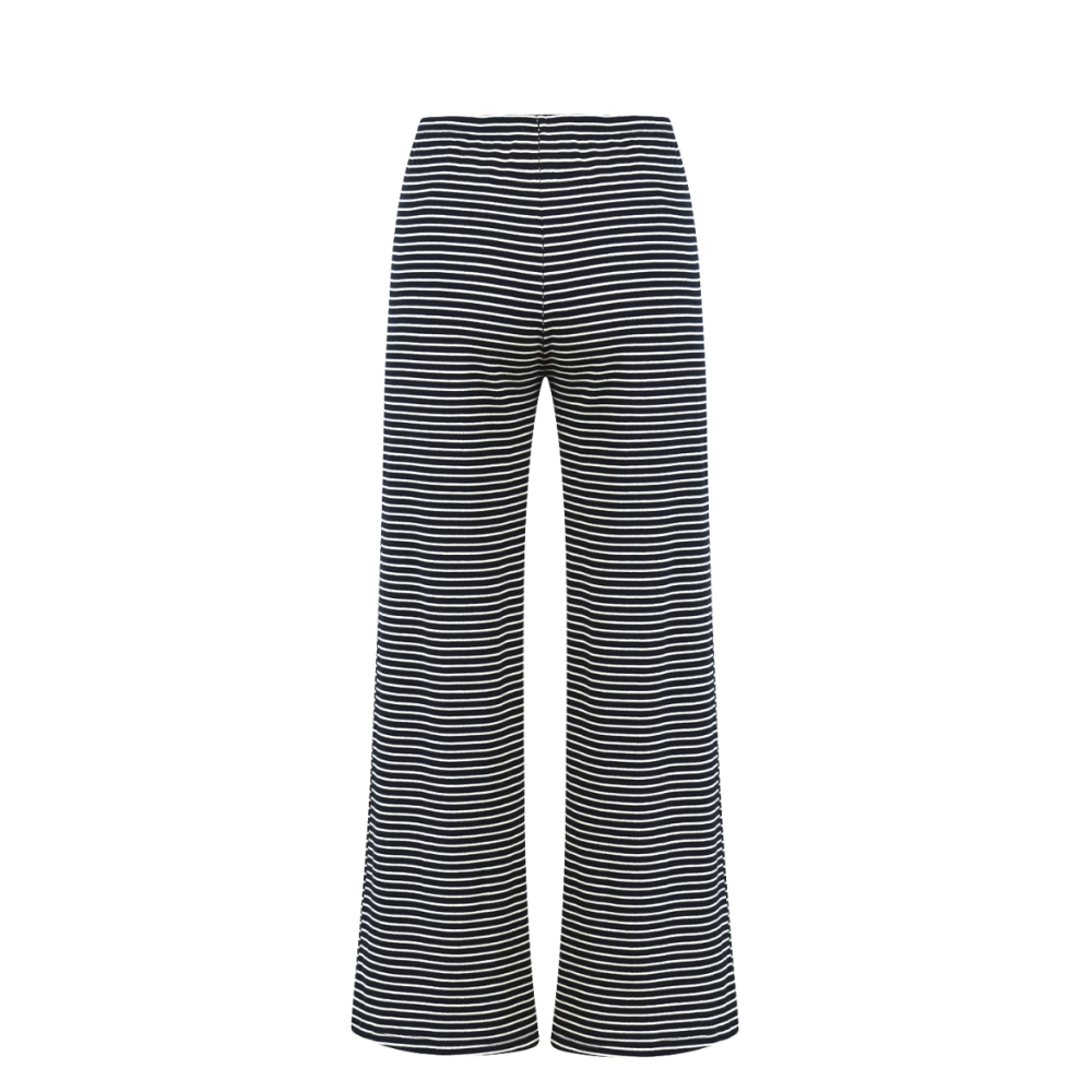 CC Heart bukser - Karoline (Navy/Hvid) CC Heart bukser KAROLINE rib pants - E3177 (Navy/Offwhite)