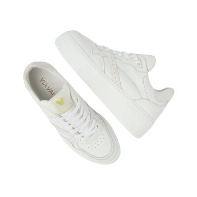 Hvide sneakers med tyk sål fra Via Vai - ISA BO – 62053-01-001 (White)
