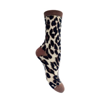 Lollys Laundry leopard strømper LeonLL socks – 700012-40003 – animalprint