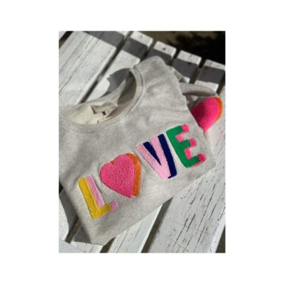 Lulu’s Love sweatshirt – Sweat love (Grå/Multi)