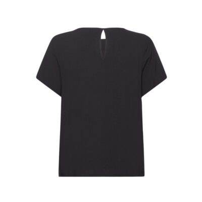 Rosemunde kortærmet bluse – Elif (Sort)