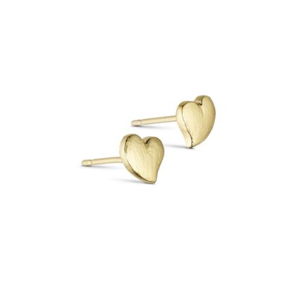 Pure by Nat øreringe - Esmee post heart (Guld)